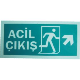 Lorex LR-FRU Fotolüminesans Fosforlu Sağ-Yukarı Yön Levhası