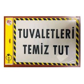 Lorex LR-IS7222 Tuvaletleri Temiz Tut Uyarı Levhası