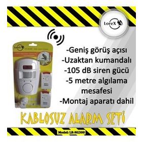 Lorex LR-NG300 Harekete Duyarlı Hırsız Uzaktan Kumandalı Alarm Sistemi