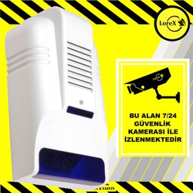 Lorex LR-OS30D Caydırıcı Alarm Sireni