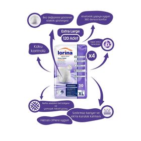 Lorina 120 Adet XL Emici Külot