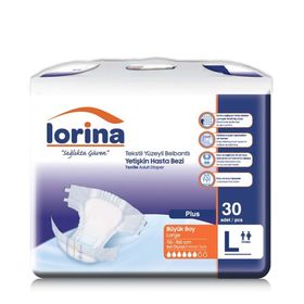 Lorina 30 Adet Large Belbantlı Hasta Bezi