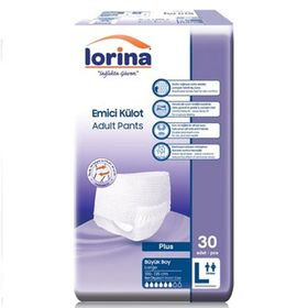 Lorina 30 Adet Large Külot Hasta Bezi