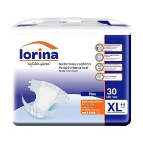 Lorina 6 Damla Belbantlı XL 30'lu Hasta Bezi