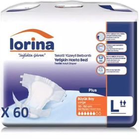 Lorina 60 Adet Large Belbantlı Hasta Bezi