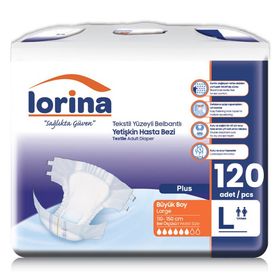 Lorina Bel Bantlı Large 120 Adet Hasta Bezi