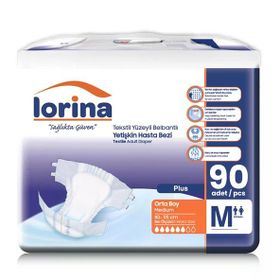 Lorina Bel Bantlı Medium 90 Adet Hasta Bezi