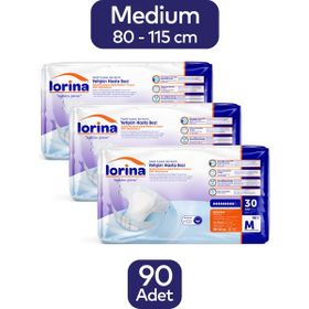 Lorina Bel Bantlı Medium 90 Adet Hasta Bezi