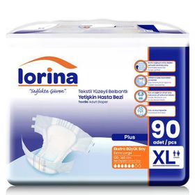 Lorina Bel Bantlı XL 90 Adet Hasta Bezi