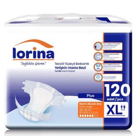 Lorina Bel Bantlı XLarge 120 Adet Hasta Bezi