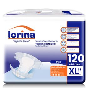 Lorina Bel Bantlı XLarge 120 Adet Hasta Bezi
