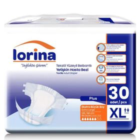 Lorina Emici Bel Bantlı XLarge 30 Adet Hasta Bezi