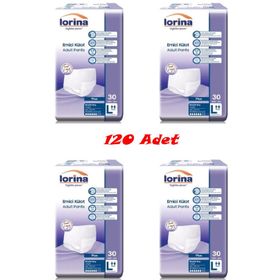 Lorina Emici Külot Büyük Boy Large 120 Adet Hasta Bezi
