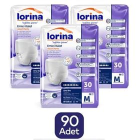 Lorina Emici Külot Büyük Boy Medium 3x30 Adet Hasta Bezi