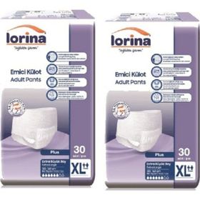 Lorina Emici Külot Büyük Boy XLarge 2x30 Adet Hasta Bezi
