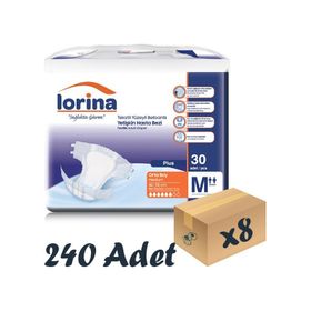 Lorina Tekstil Yüzeyli Bel Bantlı Yetişkin Medium 240 Adet Hasta Bezi