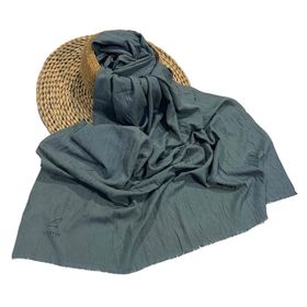 Loryan Scarf Gri Viva Crush Pamuklu Şal