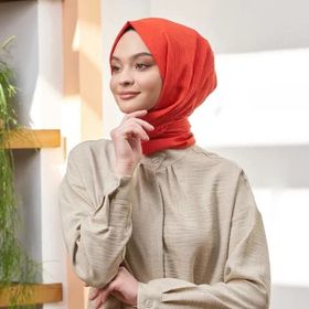 Loryan Scarf Mercan Viva Crush Pamuklu Şal