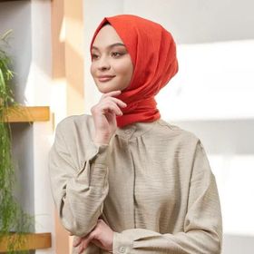 Loryan Scarf Mercan Viva Crush Pamuklu Şal
