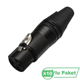 Losen LA1031-2 XLR 3-Pin Dişi Siyah Konnektör