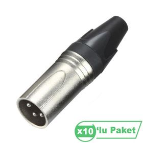 Losen LA1032-1 XLR 3-Pin 10'lu Erkek Konnektör