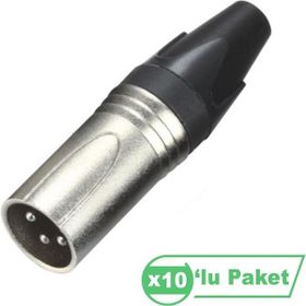 Losen LA1032-1 XLR 3-Pin 10'lu Erkek Konnektör