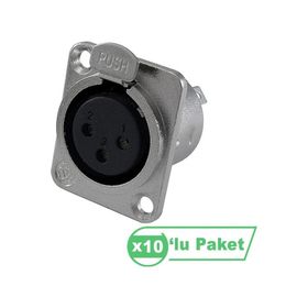 Losen LA1091 XLR 3-Pin 10'lu Dişi Soket Konnektör