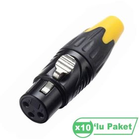 Losen LA1128BG XLR 3-Pin Gold Pin Dişi Konnektör