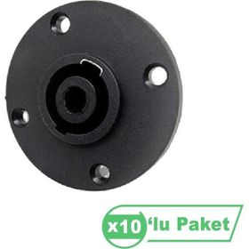 Losen LD4017 Speakon Soket Yuvarlak 10'lu Konnektör