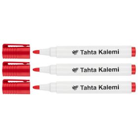 Lotte Board Marker Kırmızı Su Bazlı İz Bırakmaz Mürekkepli Tahta Kalemi