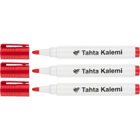 Lotte Board Marker Kırmızı Su Bazlı İz Bırakmaz Mürekkepli Tahta Kalemi