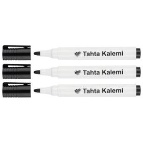 Lotte Board Marker Siyah Su Bazlı İz Bırakmaz Mürekkepli Tahta Kalemi