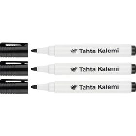 Lotte Board Marker Siyah Su Bazlı İz Bırakmaz Mürekkepli Tahta Kalemi