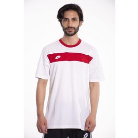 Lotto Lucca Tee Pl Kırmızı Beyaz Erkek T-Shirt