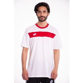 Lotto Lucca Tee Pl Kırmızı Beyaz Erkek T-Shirt