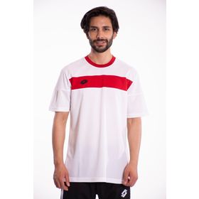 Lotto Lucca Tee Pl Kırmızı Beyaz Erkek T-Shirt