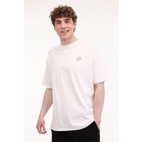 Lotto M-Zane Tee 5FX Bej Kısa Kollu Erkek T-shirt