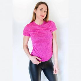 Lotto W1108 Fuşya Düz Kadın T-shirt