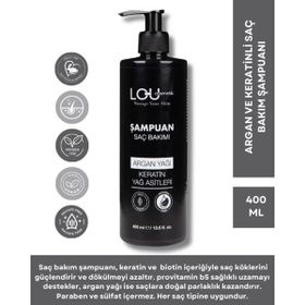 Lou Cosmetic 400 ml Argan Yağlı Şampuan