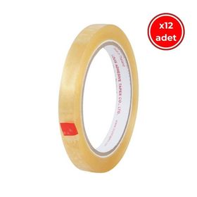 Louis Tape 12 mm 66 mt 12 Adet Şeffaf Teneke Kutulu Selefon Bant