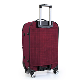 Louisiana Polo 1081 Bordo 4 Teker Kumaş Büyük Boy Valiz