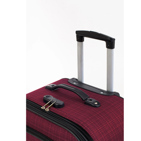 Louisiana Polo 1081 Bordo 4 Teker Orta Boy Kumaş Valiz