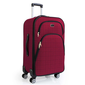 Louisiana Polo 1081 Bordo 4 Teker Orta Boy Kumaş Valiz