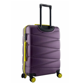 Louisiana Polo 1164 Mor 4x2 Teker Büyük ve Kabin Boy 2'li Valiz Seti