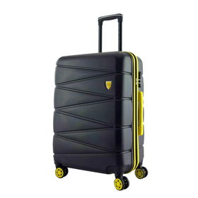 Louisiana Polo 1164 Siyah 4x2 Teker Büyük ve Kabin Boy 2'li Valiz Seti