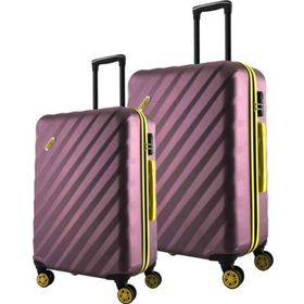 Louisiana Polo 1165 Rose 4x2 Teker Büyük ve Orta Boy 2'li Valiz Seti