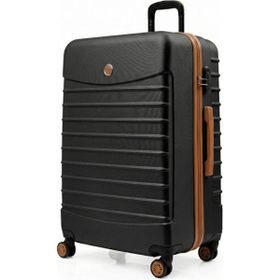 Louisiana Polo 1168 4x2 Teker Siyah Taba Büyük Boy Valiz