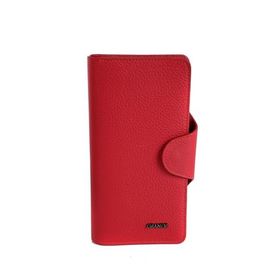Louisiana Polo 2644 Kırmızı Grande Hakiki Deri Unisex Cüzdan