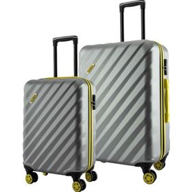 Louisiana Polo Gri 1165 4x2 Teker Büyük ve Kabin Boy 2'li Valiz Seti