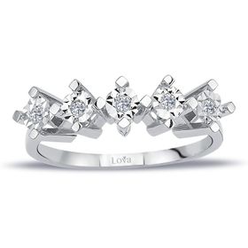 Lova 1020450 0,60 Karat Efektli Pırlanta Beştaş Yüzük